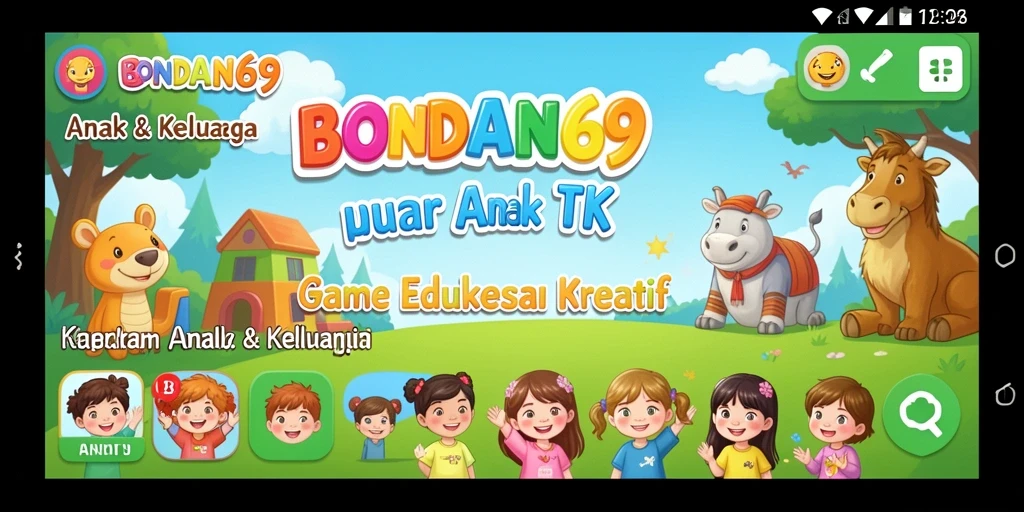 Antarmuka BONDAN69 yang cerah dan menarik untuk anak-anak.