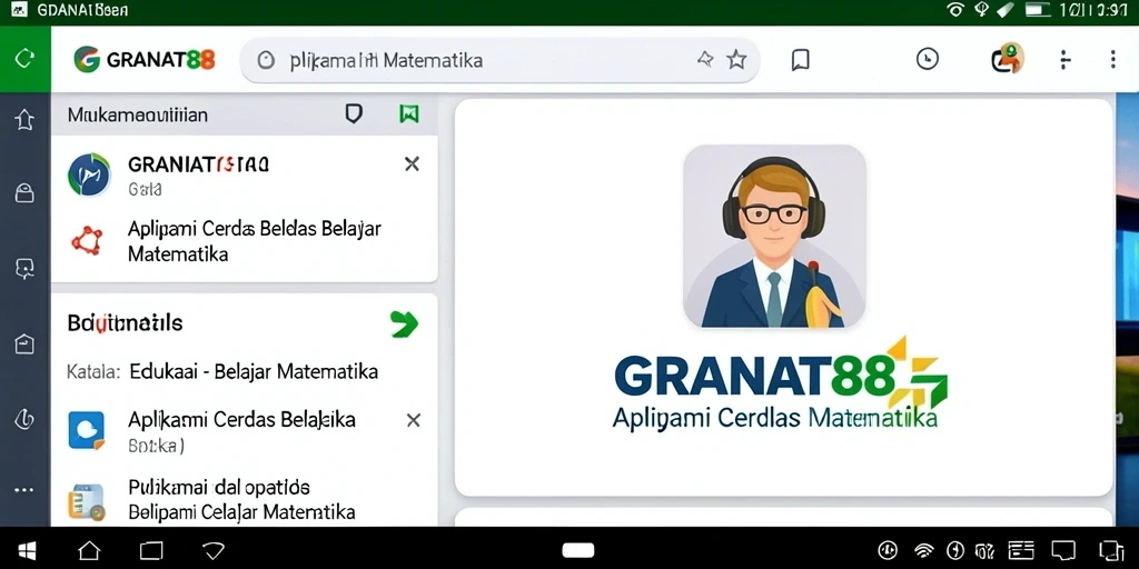 Antarmuka GRANAT88 yang menyenangkan untuk belajar Matematika.