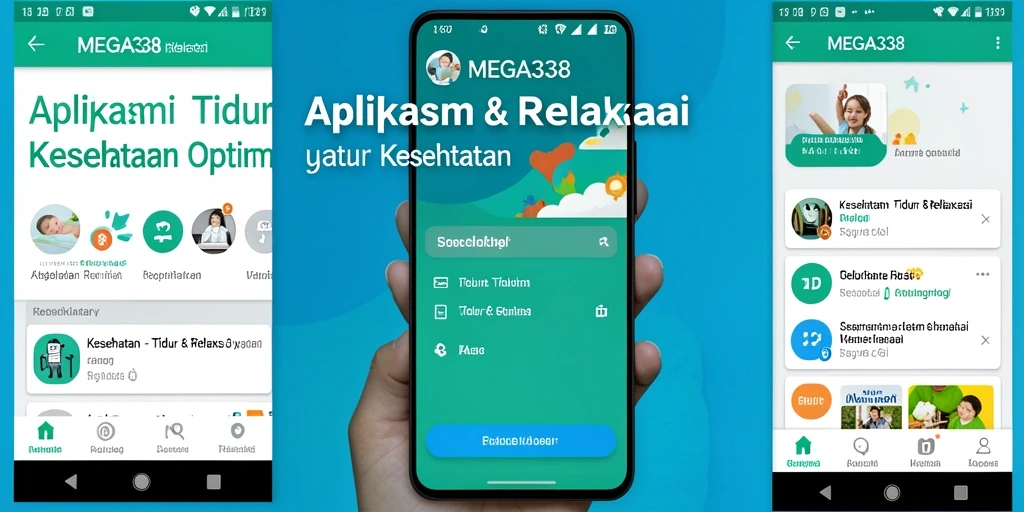 Tampilan antarmuka MEGA338 yang intuitif dan ramah pengguna untuk Tidur & Relaksasi.