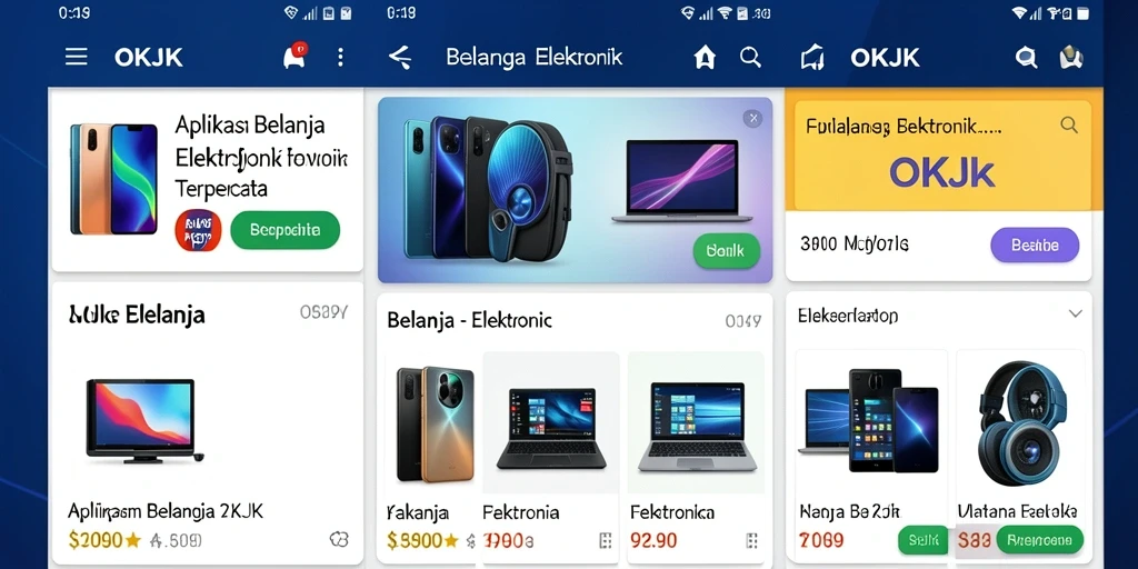Tampilan antarmuka aplikasi OKJK yang modern dan fungsional.